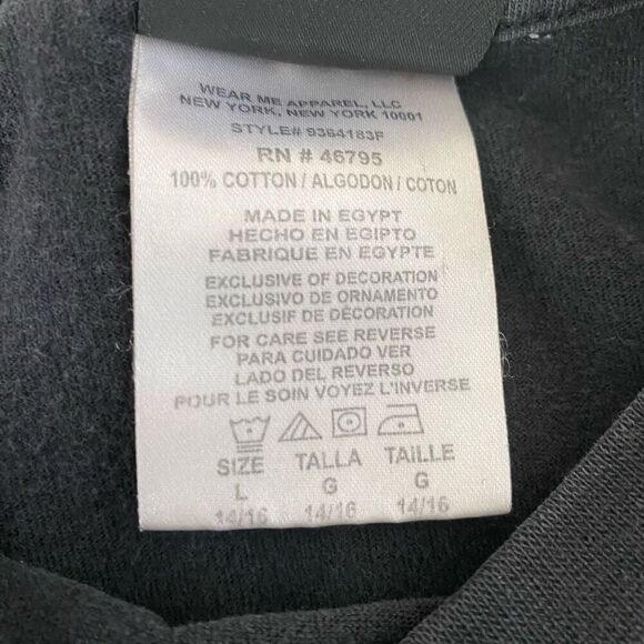 And1 youth boys L 100% cotton crewneck short sleeve basketball T-shirt black - Picture 4 of 5